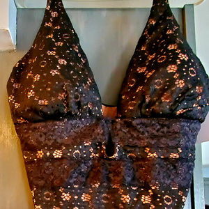 jackson lace plunge one piece swimsuit